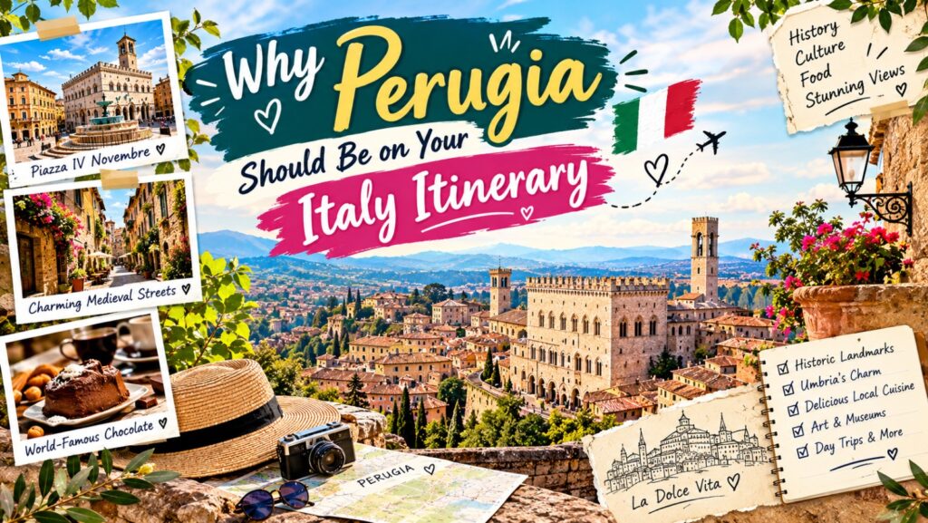 Discover why Perugia is worth adding to your Italy itinerary, with historic streets, cultural sites, local food, and practical travel tips.